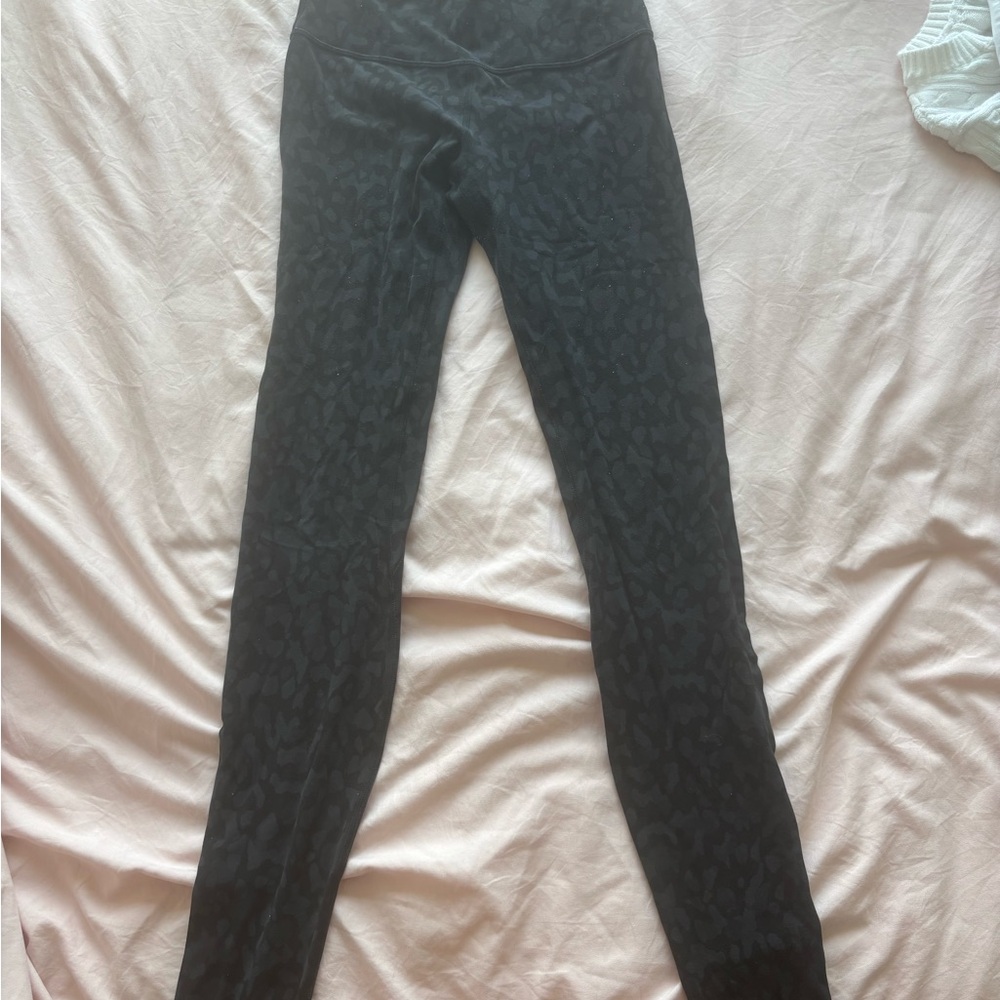 Black Leopard Print Leggings
